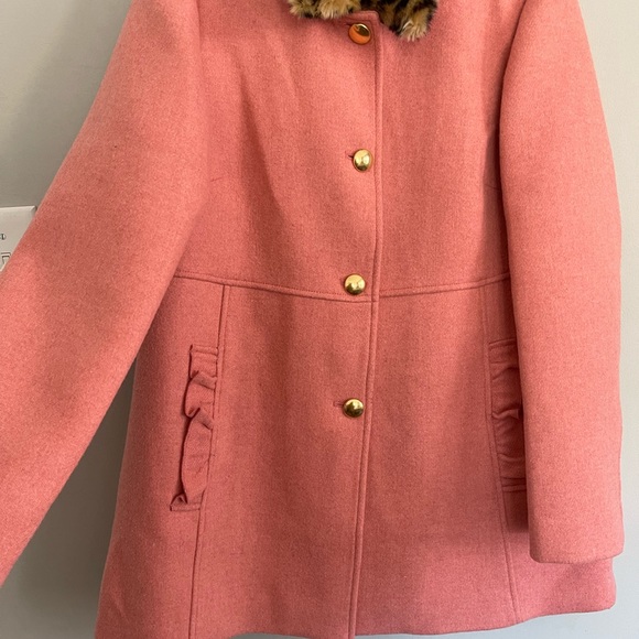 Crewcuts Pink Pea Coat, sz 16 EUC - Picture 2 of 4